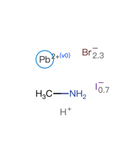 MAPbBr2.3I0.7 | Pb(II)-System with Cubic Perovskite Structure